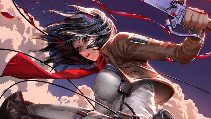 Mikasa Ackerman 4K in action