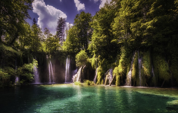 Waterfalls in Plitvice Lakes National Park, Croatia
