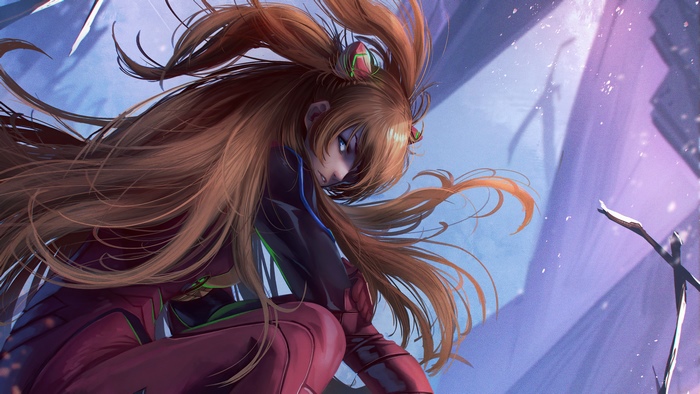 Asuka Langley Sohryu in Neon Genesis Evangelion 4K
