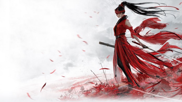 Naraka: Bladepoint Warrior in Red