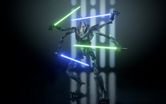 General Grievous with four lightsabers