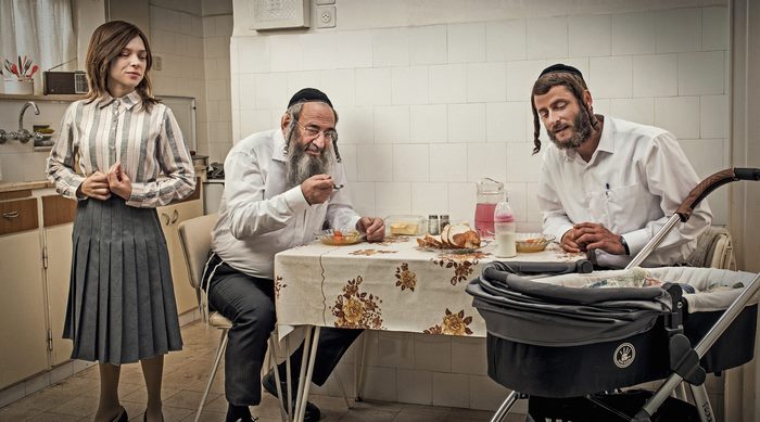 Shtisel family at the kitchen table