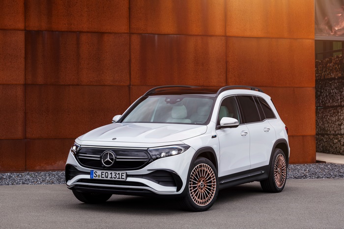 White Mercedes-Benz EQB Electric SUV