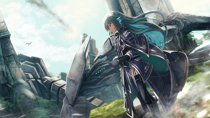Kitakoji Hisui with a giant robot
