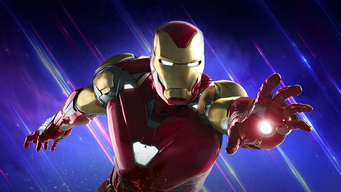 Iron Man Reaching Out with Glow