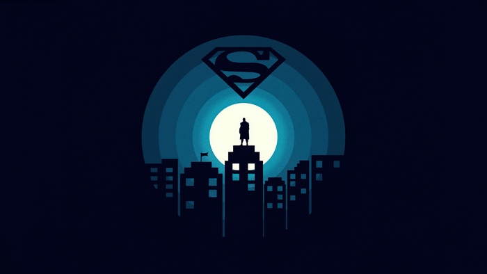 Superman 4K DC Comics Cityscape