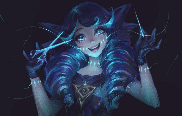 Gwen from League of Legends in Mystic Glow