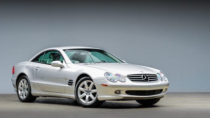 Silver 2003 Mercedes-Benz SL500 Convertible