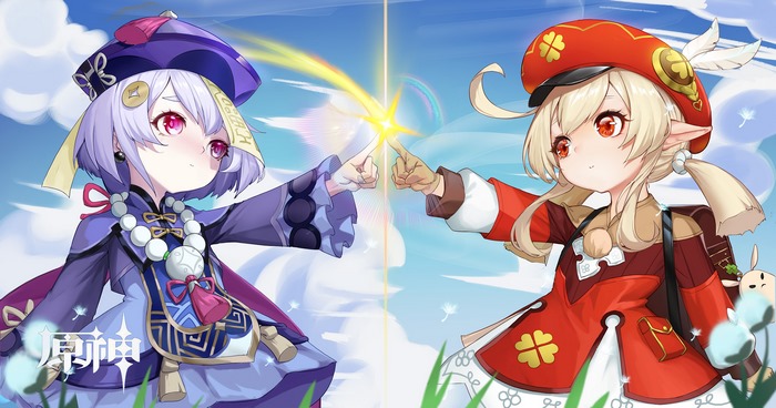Qiqi and Klee from Genshin Impact