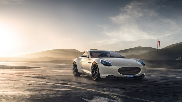 Piëch Mark Zero electric car on a road