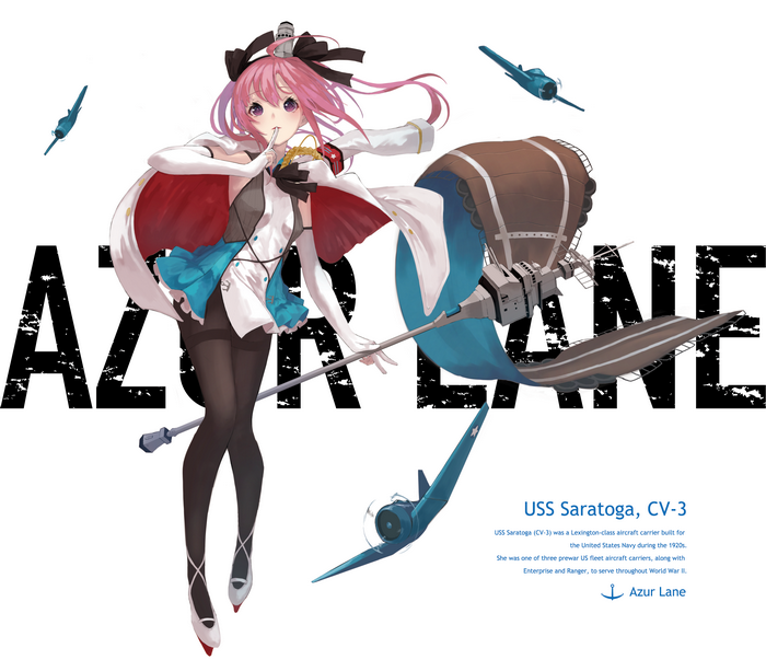Saratoga (Azur Lane) with Aircraft Carrier Elements