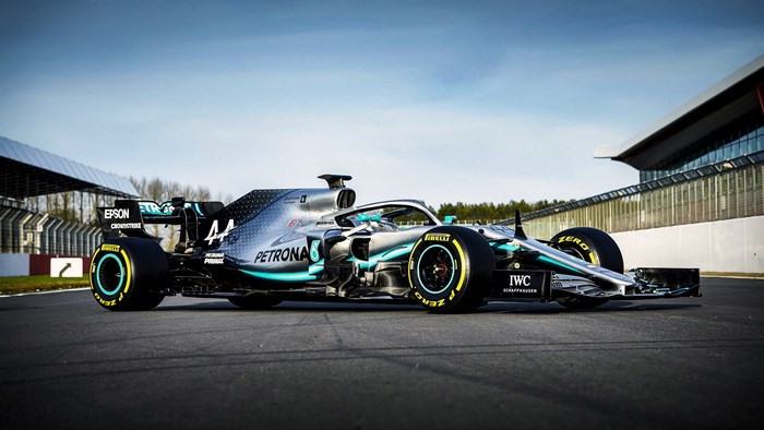 Mercedes-AMG Formula 1 Car on Track