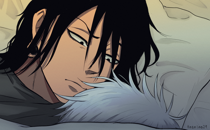 Suguru Geto and Satoru Gojo resting