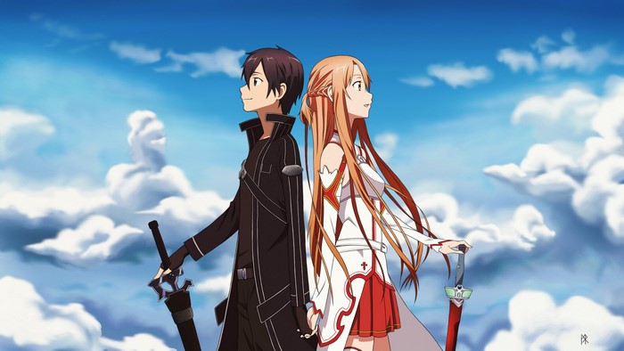 Kirito and Asuna from Sword Art Online