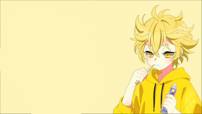 Pretty Boy Detective Club Anime Character Brushing Teeth
