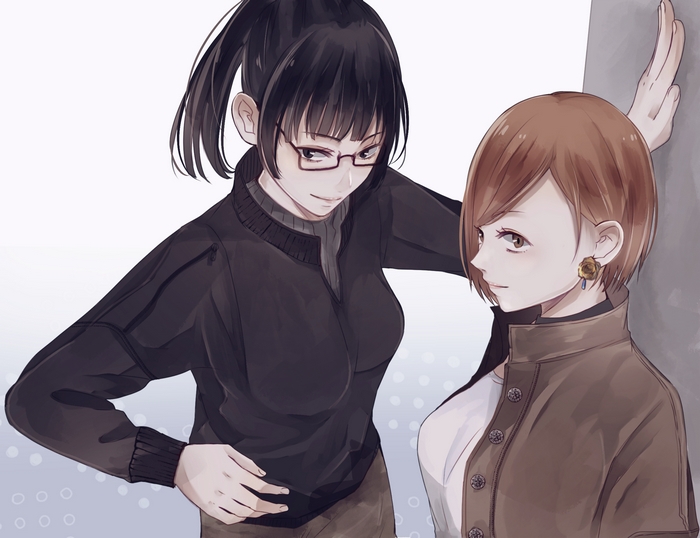 Maki Zenin and Nobara Kugisaki from Jujutsu Kaisen