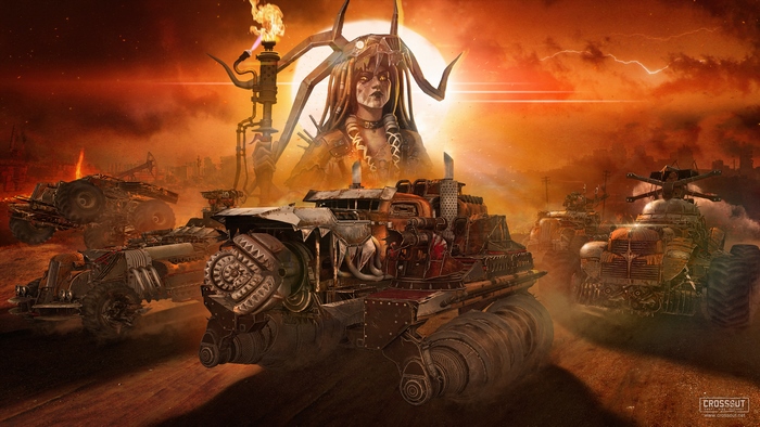 Crossout Post-Apocalyptic Vehicles and Warrior