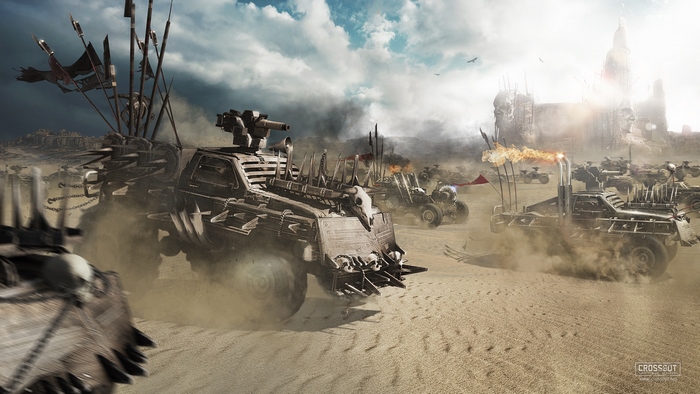 Crossout Post-Apocalyptic Desert Battle
