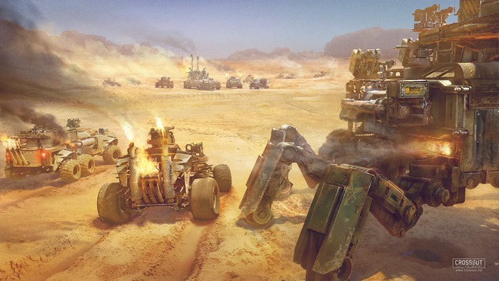 Crossout Post-Apocalyptic Desert Battle