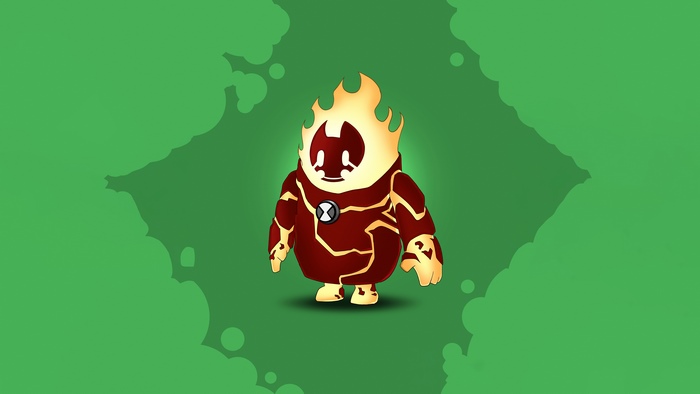 Fall Guys 4K Ben 10 Heatblast