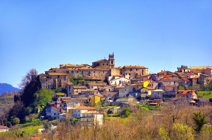 Village of Castelmezzano in Basilicata, Italy