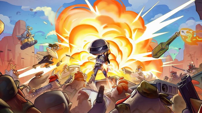 PlayerUnknowns Battlegrounds Chibi Characters Explosion