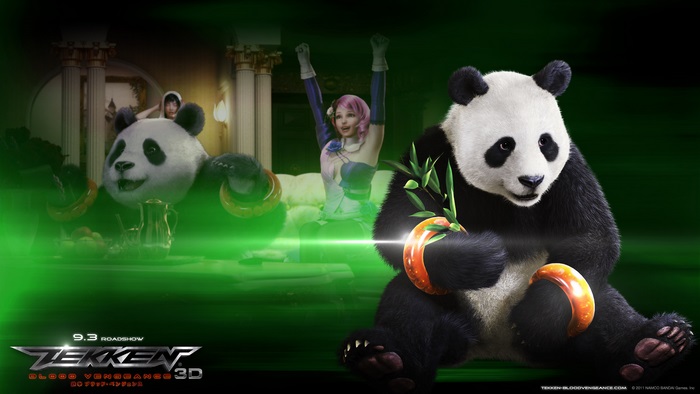 Tekken: Blood Vengeance 3D with Pandas and Alisa Bosconovitch