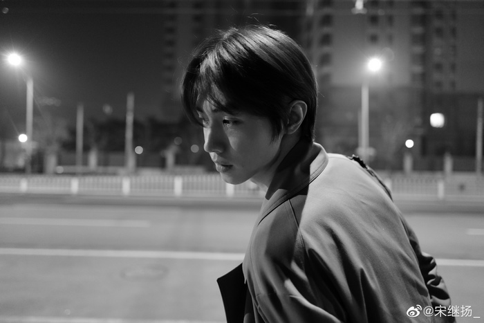 Song Ji Yang in Black and White Portrait