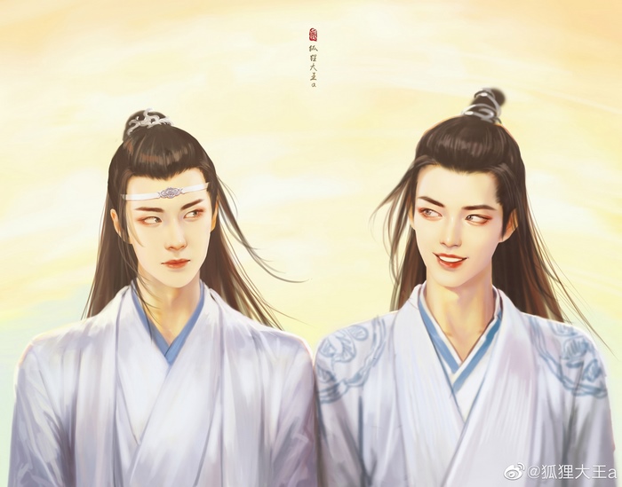 Lan Wangji and Wei Wuxian from The Untamed