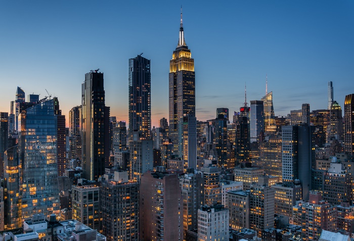 New York City Skyline at Dusk