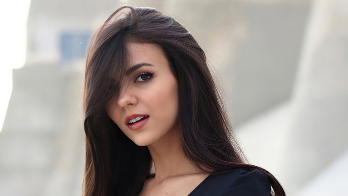 Victoria Justice with Dark Hair