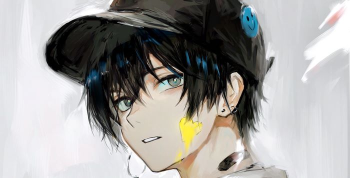 Stylish Boy in Artistic Digital Portrait