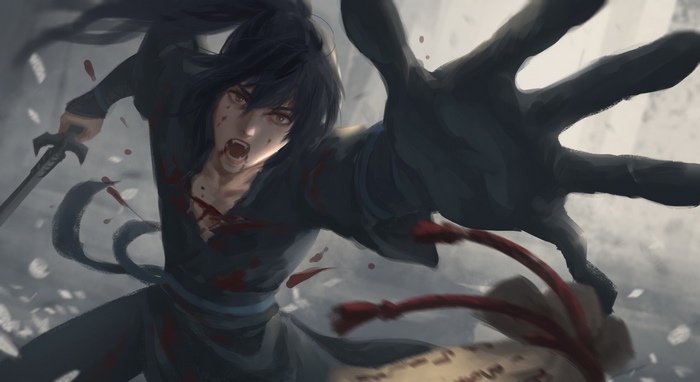 Xue Yang from Mo Dao Zu Shi in battle