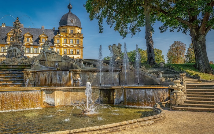 Seehof Palace Fountain in Germany