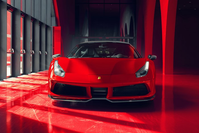 Red Ferrari 488 GTB by Pogea Racing