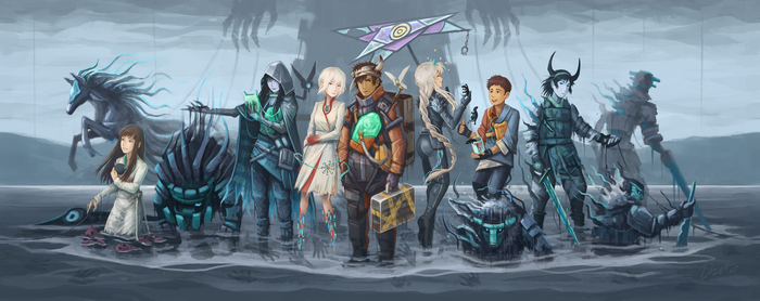 Shadow of the Colossus and Death Stranding Characters