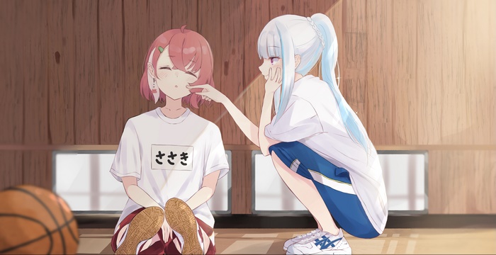 Sasaki Saku and Lize Helesta from Nijisanji