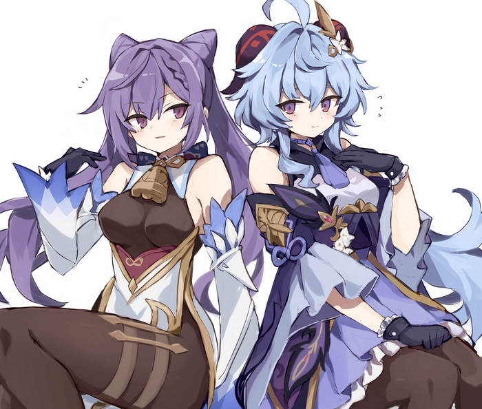Keqing and Ganyu from Genshin Impact
