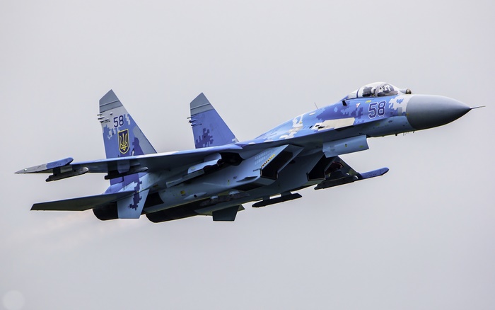 Ukrainian Air Force Sukhoi Su-27 Jet Fighter