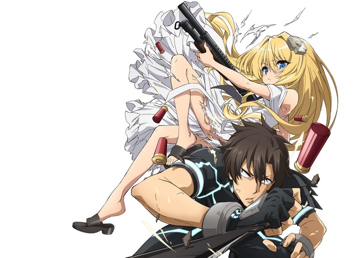 Alice Kisaragi and male protagonist from Sentouin Roku-gou