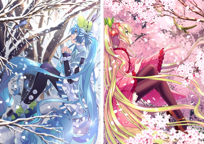Hatsune Miku in Winter and Spring