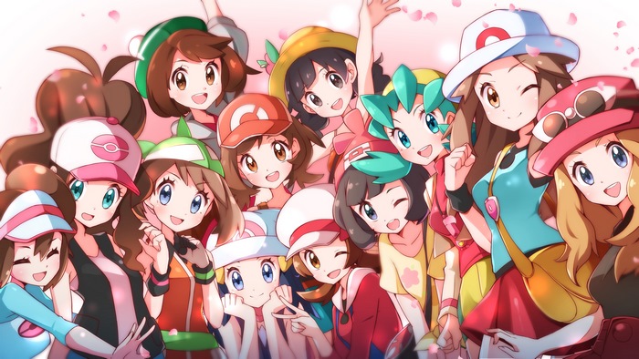 Pokémon Female Trainers Group in 4K