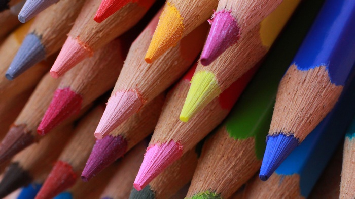 Photography of colorful pencils in 4K