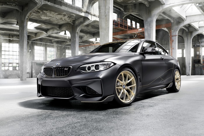 Matte Black BMW M2 4K in Industrial Warehouse