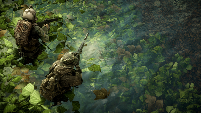 Battlefield 4 soldiers in foliage