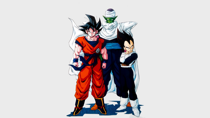 Goku, Vegeta, and Piccolo from Dragon Ball Z