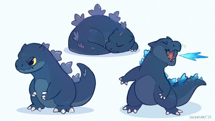 Chibi Godzilla Monsterverse Characters
