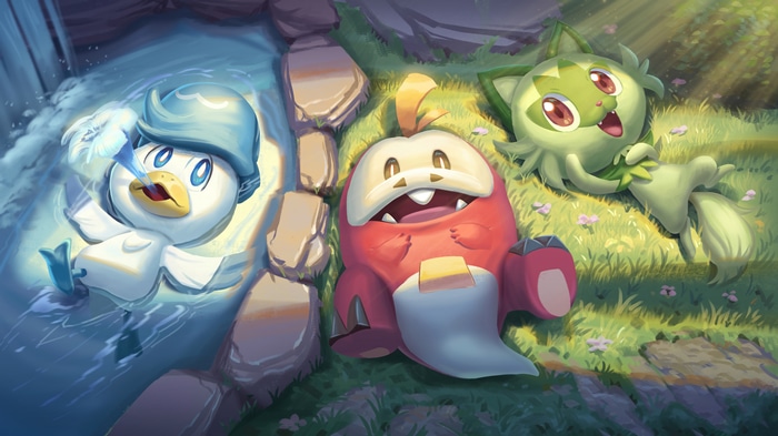 Pokemon Scarlet and Violet: Quaxly, Fuecoco, and Sprigatito