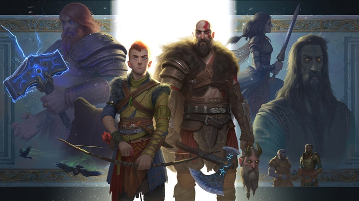 Kratos and Atreus in God of War Ragnarok 4K
