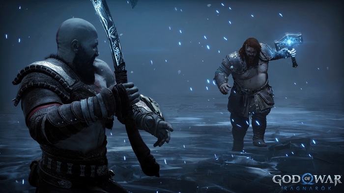 Kratos and Thor in God of War Ragnarok 4K